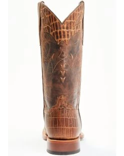 Moonshine Spirit Men's Tully Croc Print Western Boots - Broad Square Toe -Best Cowboy Boot Store 2000343042 235 P5
