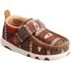 Twisted X Infant Hooey Southwestern Print Driving Shoes - Moc Toe