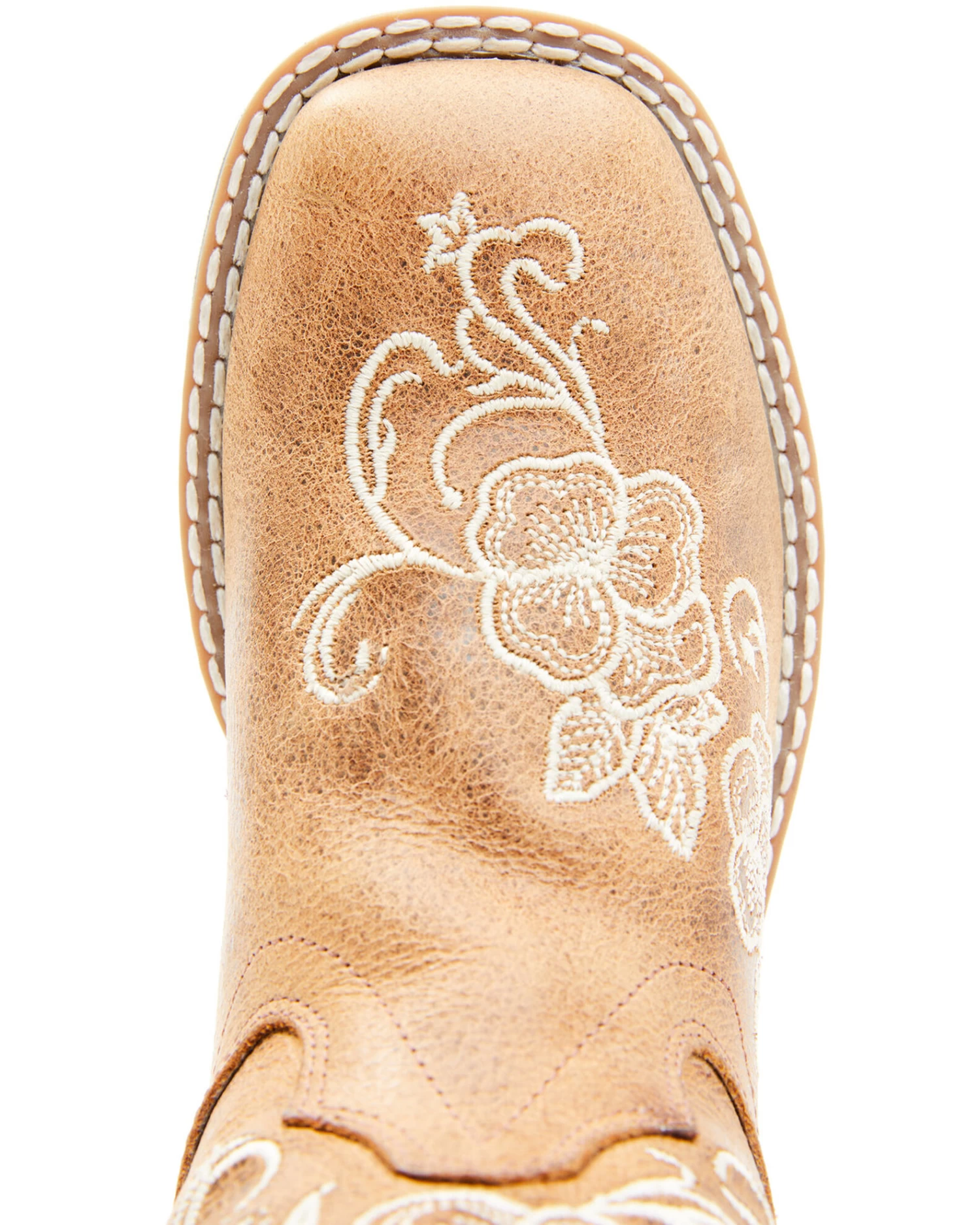 Shyanne Girls' Little Lasy Floral Embroidered Western Boots - Broad Square Toe 8 Shyanne Girls' Little Lasy Floral Embroidered Western Boots - Broad Square Toe - Image 6