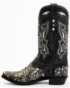 Corral Men's Exotic Python Skin Inlay Western Boots - Snip Toe -Best Cowboy Boot Store 2000345254 944 P3
