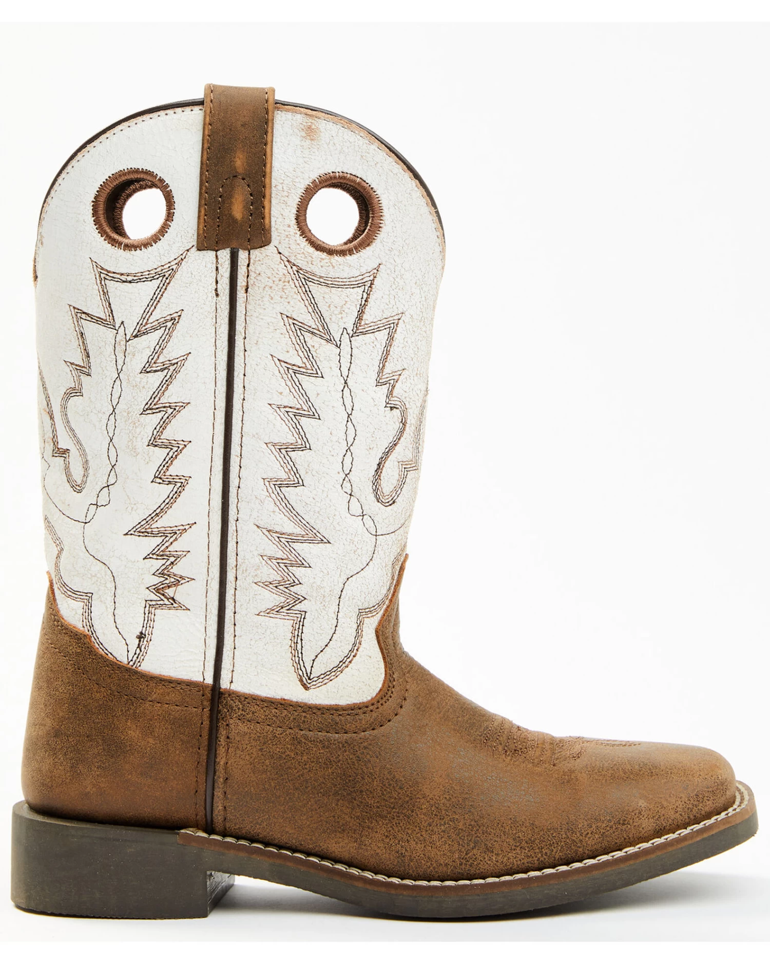 Cody James Boys' Pull On Leather Western Boots - Broad Square Toe 4 Cody James Boys' Pull On Leather Western Boots - Broad Square Toe - Image 2