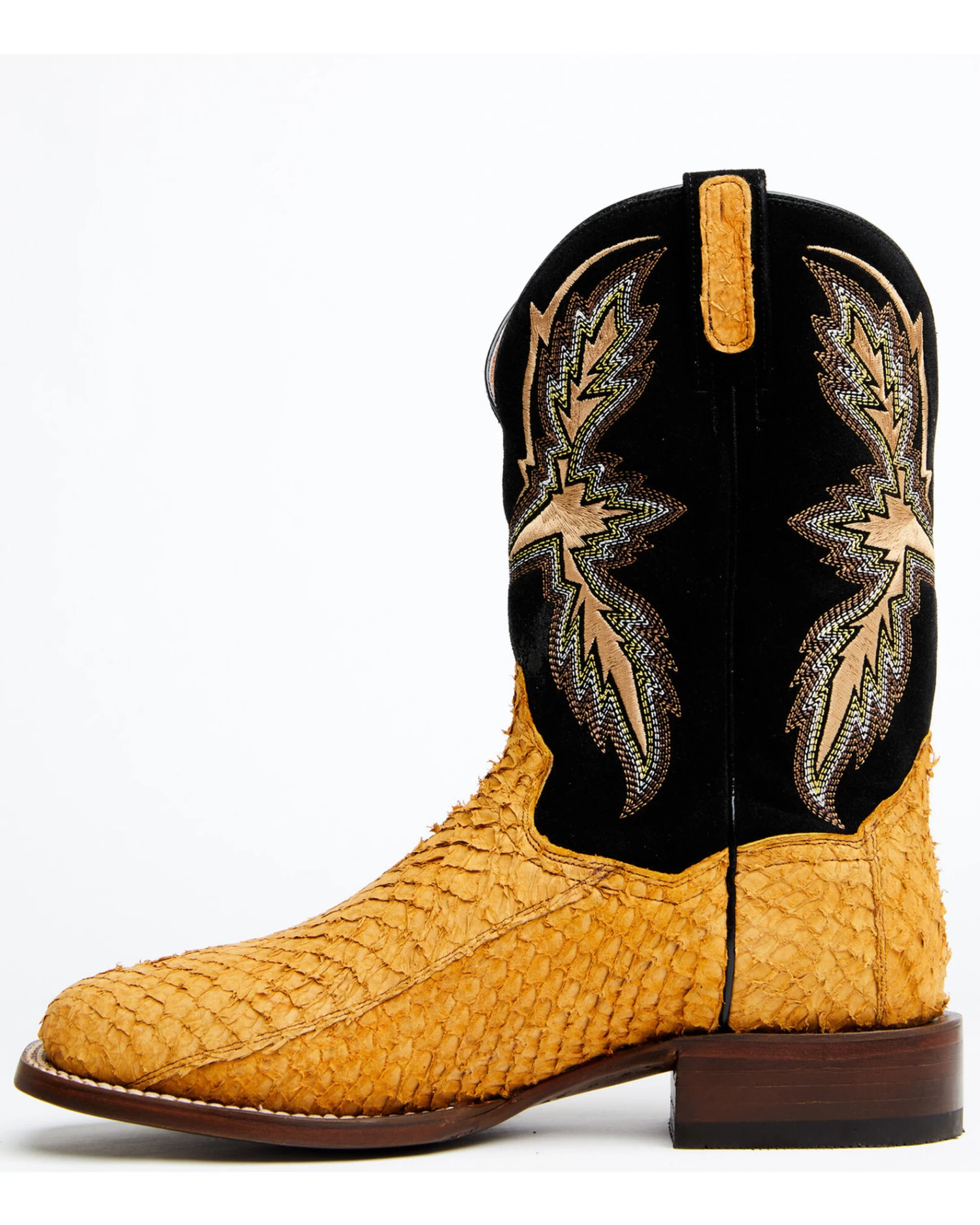 Dan Post Men's Exotic Sea Bass Skin Western Boots - Broad Square Toe 5 Dan Post Men's Exotic Sea Bass Skin Western Boots - Broad Square Toe - Image 3