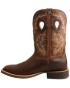 Twisted X Men's Brown Ruff Stock Western Boots - Square Toe -Best Cowboy Boot Store 2000350217 201 P3