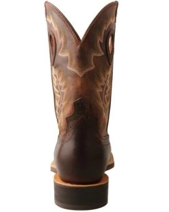 Twisted X Men's Brown Ruff Stock Western Boots - Square Toe -Best Cowboy Boot Store 2000350217 201 P5
