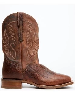 El Dorado Men's Rust Bison Western Boots - Broad Square Toe -Best Cowboy Boot Store 2000350218 220 P2