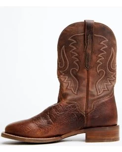 El Dorado Men's Rust Bison Western Boots - Broad Square Toe -Best Cowboy Boot Store 2000350218 220 P3