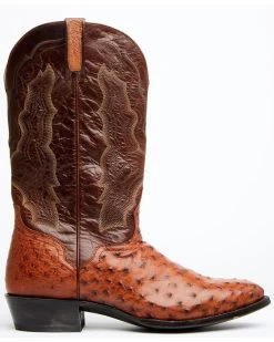El Dorado Men's Exotic Full-Quill Ostrich Skin Western Boots - Medium Toe 10 El Dorado Men's Exotic Full-Quill Ostrich Skin Western Boots - Medium Toe -Best Cowboy Boot Store 2000350240 235 P2