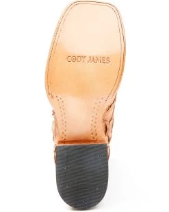 Cody James Men's Caramel Matte Pirarucu Exotic Western Boots - Broad Square Toe  -Best Cowboy Boot Store 2000351586 255 P7