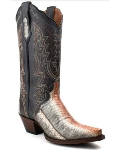 Dan Post Women's Zacatecas Exotic Watersnake Western Boots - Snip Toe