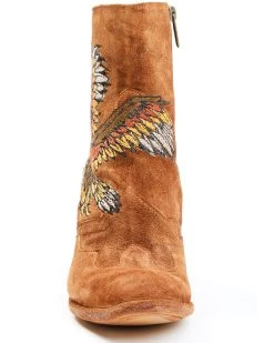Marco Delli Women's Embroidered Eagle Fashion Booties - Round Toe -Best Cowboy Boot Store 2000353925 235 P4