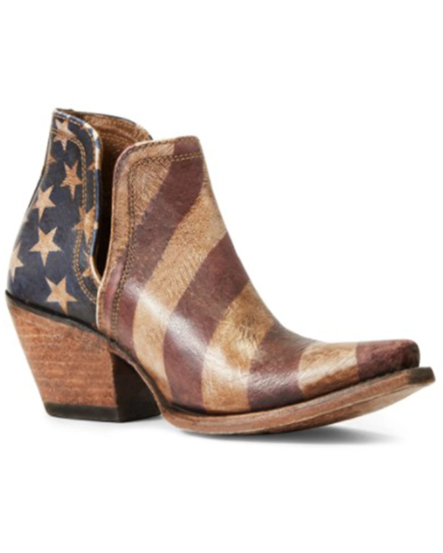 Ariat Women's Dixon Old Patriot Fashion Booties - Snip Toe 3 Ariat Women's Dixon Old Patriot Fashion Booties - Snip Toe