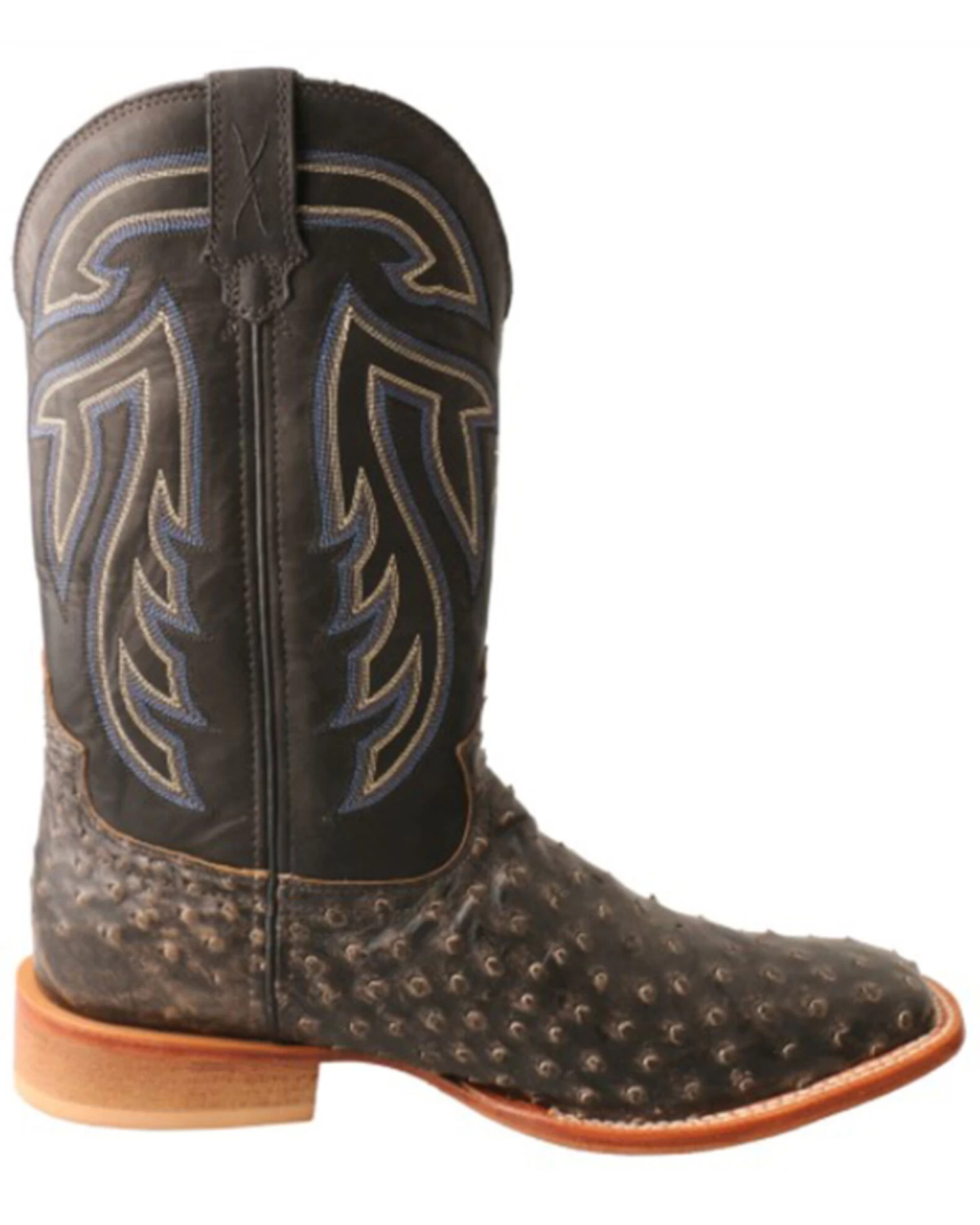 Twisted X Twistex X Men's Ruff Stock Fill-Quill Ostrich Vamp Exotic Western Boot - Broad Square Toe 4 Twisted X Twistex X Men's Ruff Stock Fill-Quill Ostrich Vamp Exotic Western Boot - Broad Square Toe - Image 2