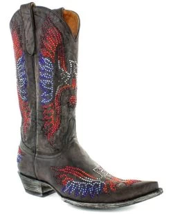 Old Gringo Women's Eagle Crystals Western Boots - Snip Toe