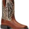 Ariat Girls' Koel VentTEK Leopard Print Western Boots - Broad Square Toe 