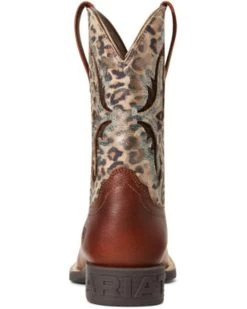 Ariat Girls' Koel VentTEK Leopard Print Western Boots - Broad Square Toe  -Best Cowboy Boot Store 2000356945 200 P3