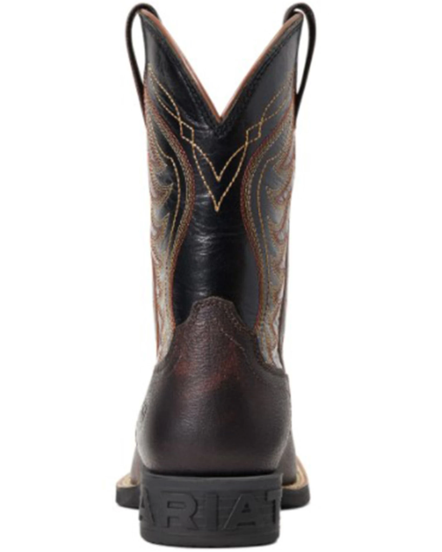 Ariat Boys' Amos Hand-Stained Western Boot - Broad Square Toe 5 Ariat Boys' Amos Hand-Stained Western Boot - Broad Square Toe - Image 3