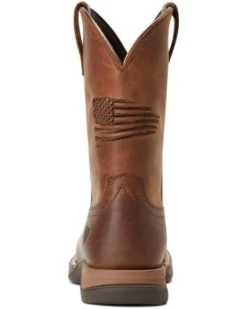 Ariat Boys' Anthem Patriot Distressed Western Boot - Square Toe  -Best Cowboy Boot Store 2000357344 200 P3