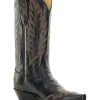 Caborca Silver By Liberty Black Women's Dory Stitch Western Boots - Snip Toe