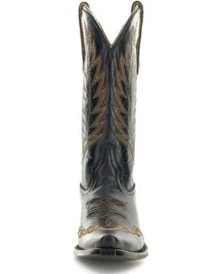 Caborca Silver By Liberty Black Women's Dory Stitch Western Boots - Snip Toe -Best Cowboy Boot Store 2000357744 001 P4