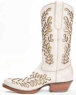 Caborca Silver By Liberty Black Women's Ely Inlay Western Boots - Snip Toe -Best Cowboy Boot Store 2000357745 103 P3