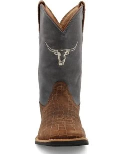 Twisted X Boys' Top Hand Western Boots - Broad Square Toe  -Best Cowboy Boot Store 2000358026 907 P4