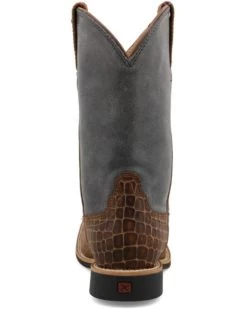 Twisted X Boys' Top Hand Western Boots - Broad Square Toe  -Best Cowboy Boot Store 2000358026 907 P5