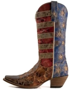 Dan Post Women's Stars & Stripes Western Boots - Snip Toe -Best Cowboy Boot Store 2000358662 942 P3