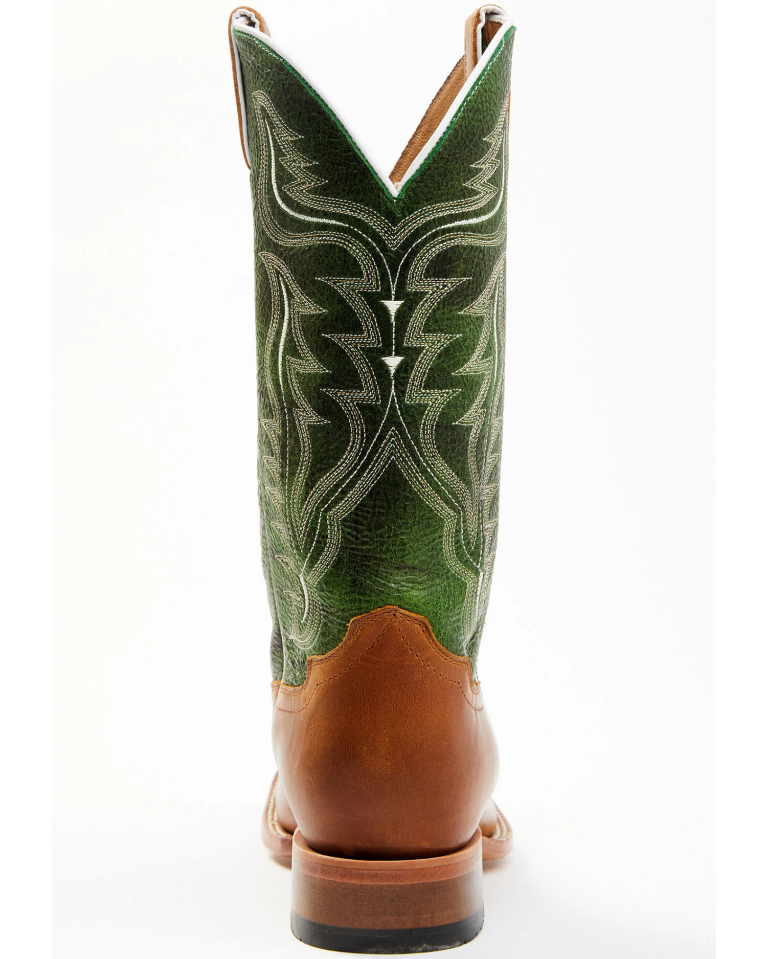 Cody James Men's Peridot Green Leather Western Boots - Broad Square Toe 7 Cody James Men's Peridot Green Leather Western Boots - Broad Square Toe - Image 5