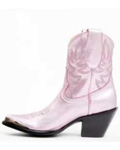 Idyllwind Women's Tickled Pink Metallic Leather Fashion Western Booties - Medium Toe  -Best Cowboy Boot Store 2000359732 650 P3