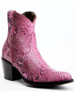 Idyllwind Women's Badass Exotic Python Western Booties - Medium Toe