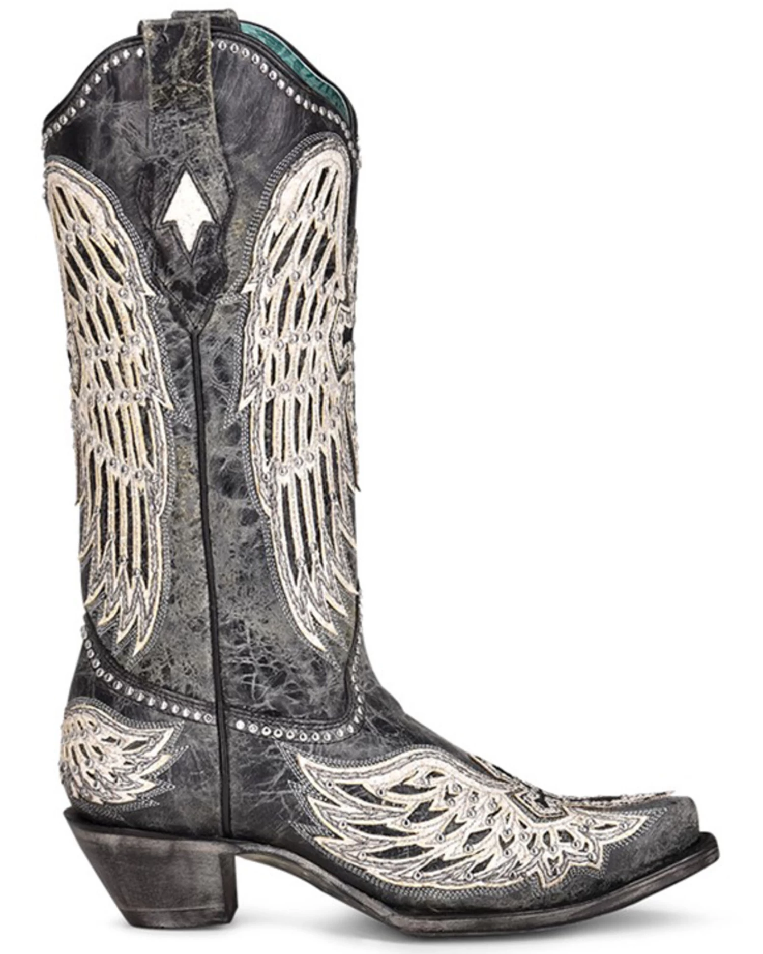 Corral Women's Cross & Wings Overlay Western Boots - Snip Toe 4 Corral Women's Cross & Wings Overlay Western Boots - Snip Toe - Image 2