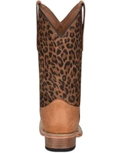Circle G Girls' Leopard Print Western Boots - Square Toe -Best Cowboy Boot Store 2000361088 271 P4
