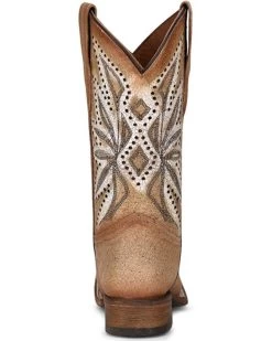 Corral Girls' Straw Embroidery Western Boots - Square Toe -Best Cowboy Boot Store 2000361091 280 P4
