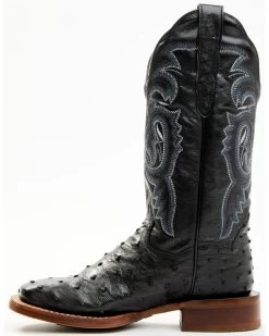 Dan Post Women's Embroidered Ostrich Western Boots - Broad Square Toe -Best Cowboy Boot Store 2000361557 001 P3