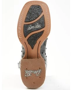 Dan Post Women's Embroidered Ostrich Western Boots - Broad Square Toe -Best Cowboy Boot Store 2000361557 001 P7