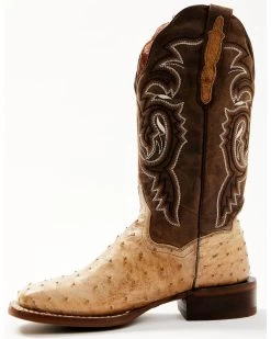 Dan Post Women's Exotic Full Quill Ostrich Western Boots - Broad Square Toe -Best Cowboy Boot Store 2000361559 295 P3