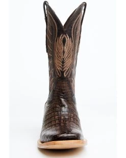 Tanner Mark Men's Shawnee Exotic Caiman Belly Western Boots - Broad Square Toe -Best Cowboy Boot Store 2000363915 201 P4