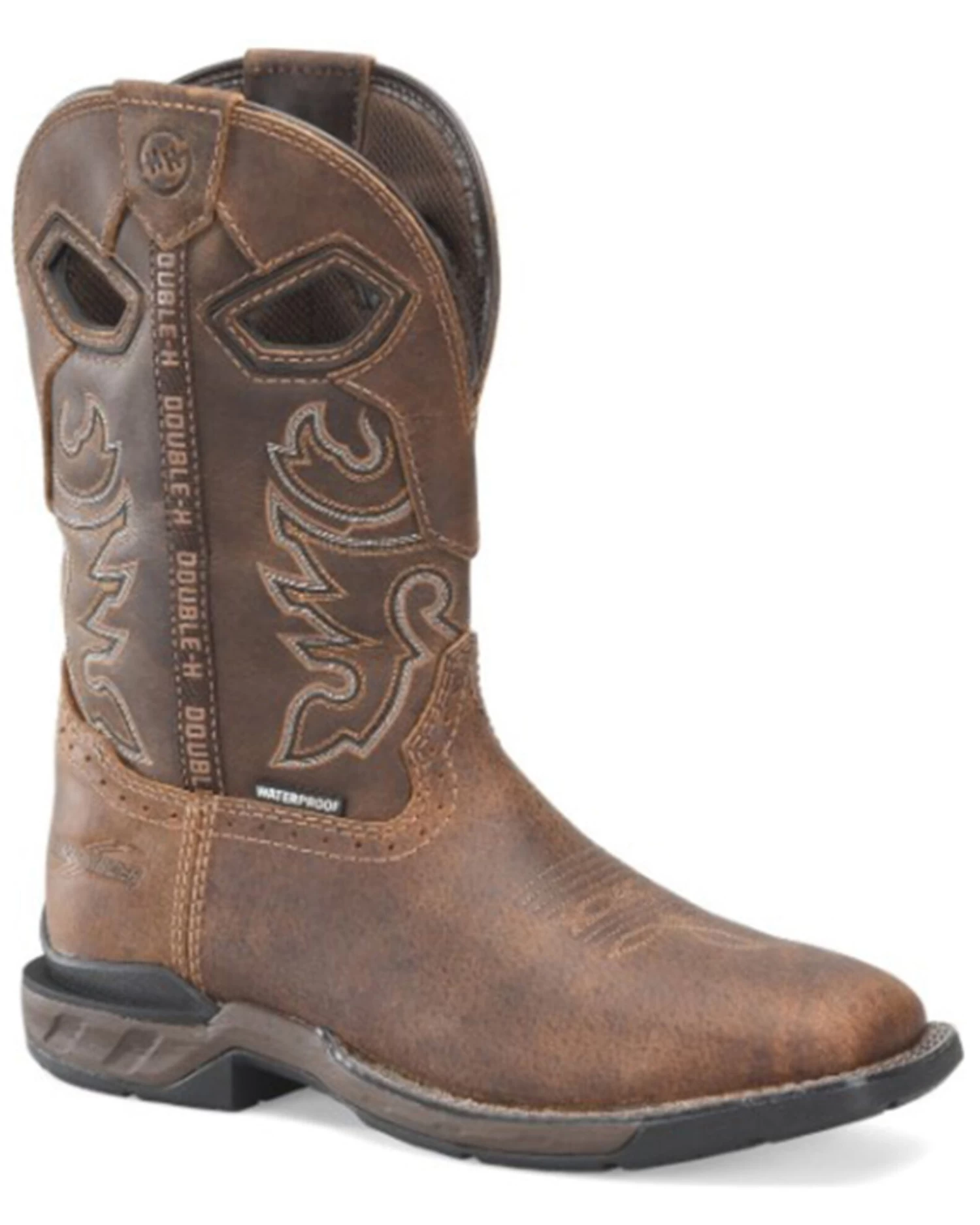 Double H Men's Wilmore Phantom Rider Waterproof Performance Western Boots - Broad Square Toe 3 Double H Men's Wilmore Phantom Rider Waterproof Performance Western Boots - Broad Square Toe