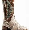 Dan Post Women's Back Cut Natural Python Exotic Western Boot - Broad Square Toe