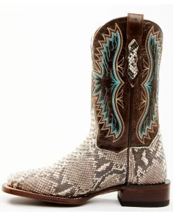 Dan Post Women's Back Cut Natural Python Exotic Western Boot - Broad Square Toe 11 Dan Post Women's Back Cut Natural Python Exotic Western Boot - Broad Square Toe -Best Cowboy Boot Store 2000367486 101 P3