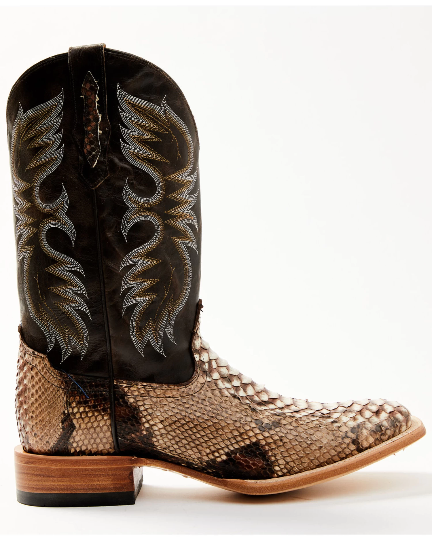 Cody James Men's Exotic Python Western Boots - Broad Square Toe 4 Cody James Men's Exotic Python Western Boots - Broad Square Toe - Image 2