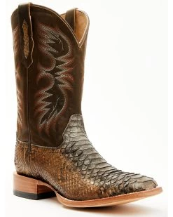Cody James Men's Python Exotic Western Boots - Broad Square Toe