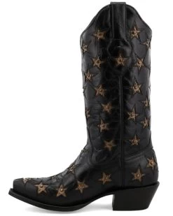 Black Star Women's Marfa Star Inlay Studded Leather Western Boot - Snip Toe 11 Black Star Women's Marfa Star Inlay Studded Leather Western Boot - Snip Toe -Best Cowboy Boot Store 2000367956 001 P3