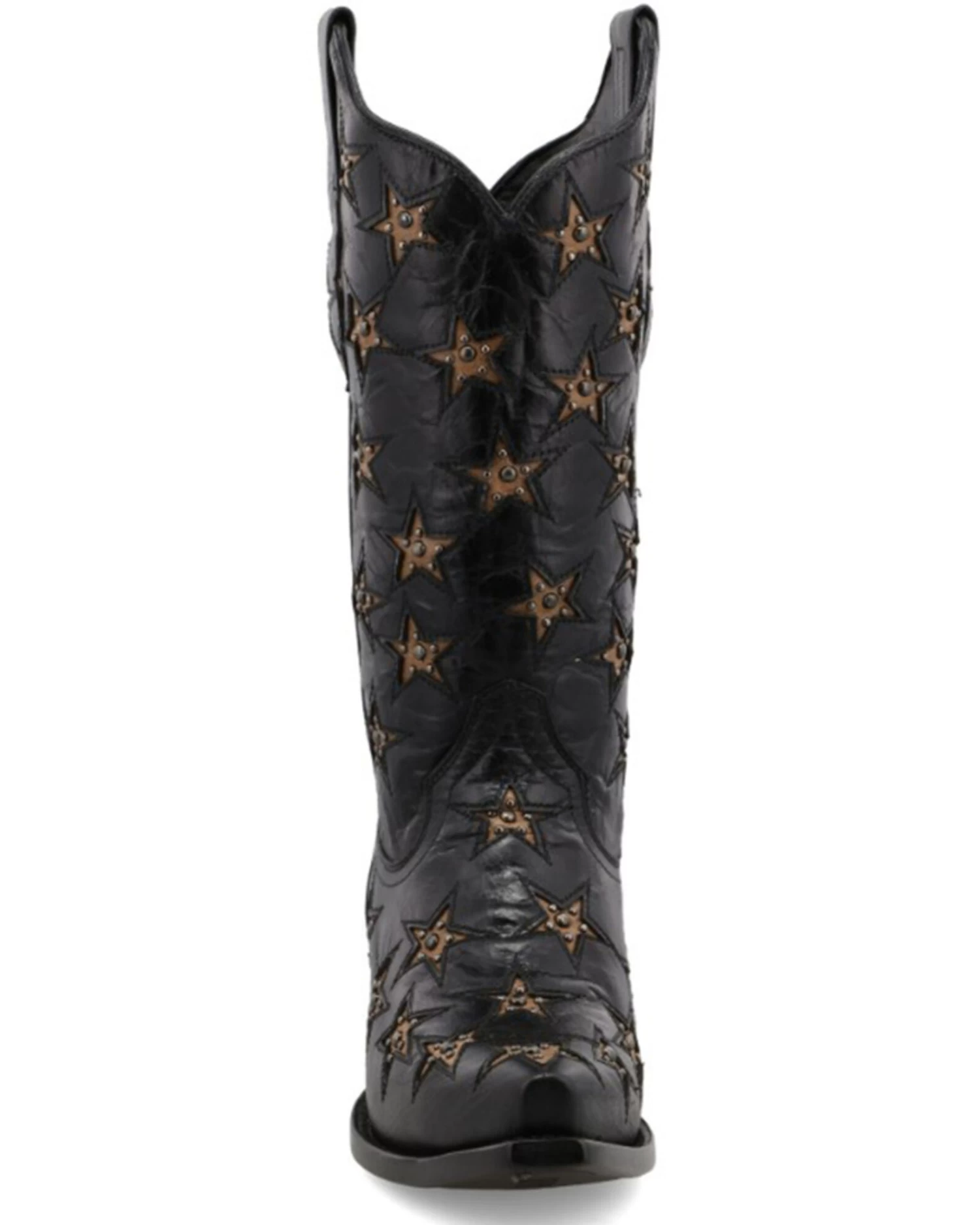 Black Star Women's Marfa Star Inlay Studded Leather Western Boot - Snip Toe 6 Black Star Women's Marfa Star Inlay Studded Leather Western Boot - Snip Toe - Image 4