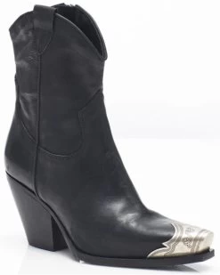 Free People Women's Brayden Leather Western Boot - Snip Toe 