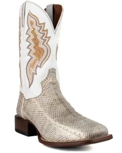 Dan Post Men's Exotic Water Snake Western Boots - Broad Square Toe