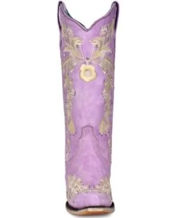 Corral Women's Embroidered Floral & Crystal Studded Tall Western Boots - Snip Toe 11 Corral Women's Embroidered Floral & Crystal Studded Tall Western Boots - Snip Toe -Best Cowboy Boot Store 2000370778 530 P4