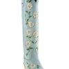 Botas Caborca For Liberty Black Women's Embroidered Roses Tall Western Boots - Snip Toe