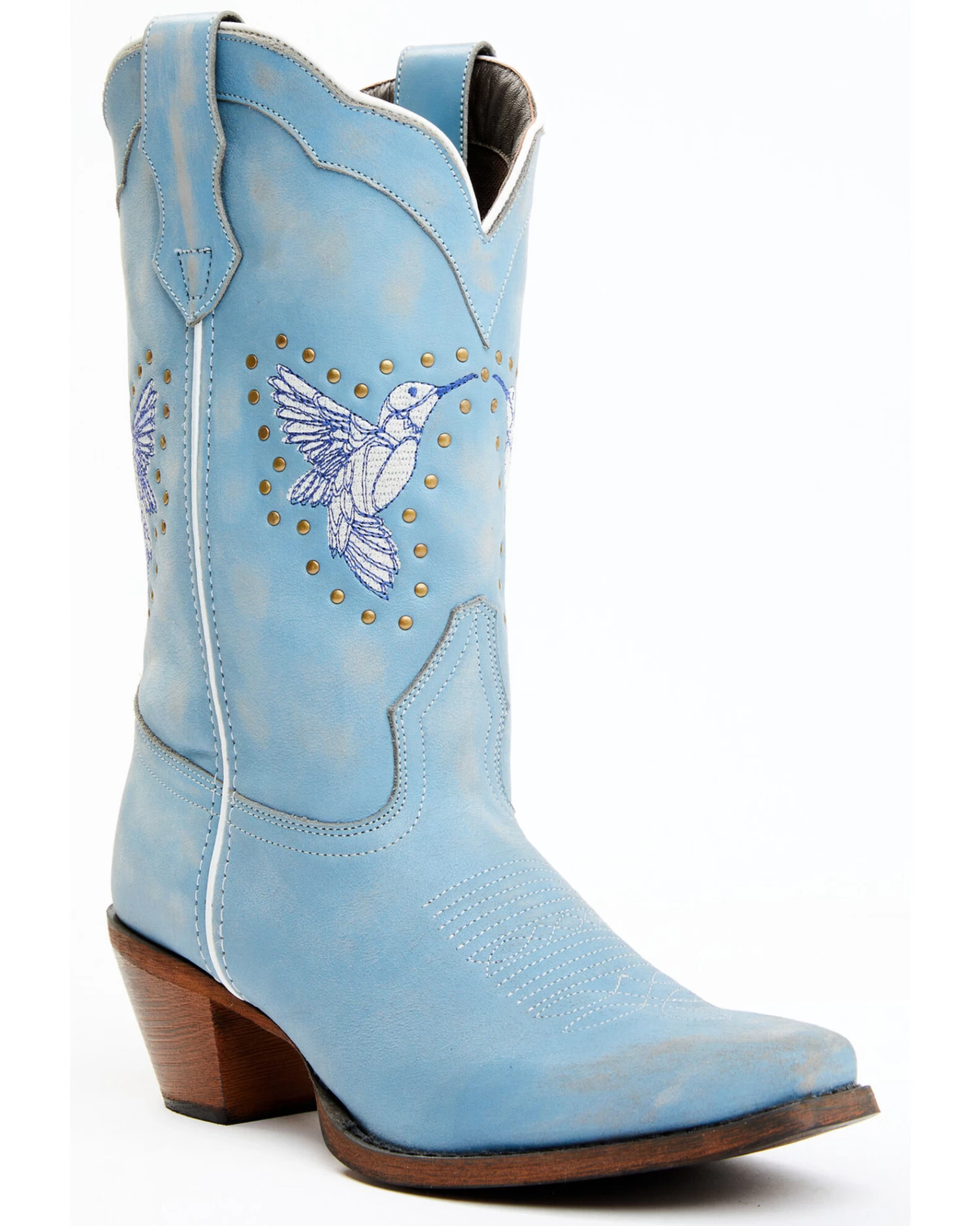 Laredo Women's Joy 11" Hummingbird Embroidered Western Boot - Square Toe 3 Laredo Women's Joy 11" Hummingbird Embroidered Western Boot - Square Toe