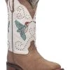 Laredo Women's 11" Hummingbird Embroidered Studded Western Performance Boots - Broad Square Toe -Best Cowboy Boot Store 2000371079 100 P1
